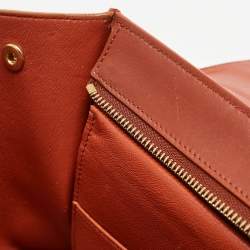 Celine Tricolor Leather Medium Trapeze Top Handle Bag