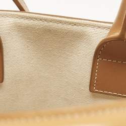 Celine Tan Canvas and Leather Mini Vertical Cabas Tote 