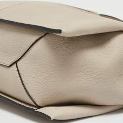 Pre Owned Celine Ivory White Leather Trifold Bag