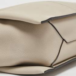 Pre Owned Celine Ivory White Leather Trifold Bag