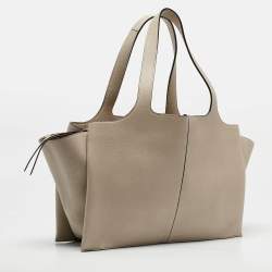 Pre Owned Celine Ivory White Leather Trifold Bag