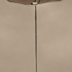 Pre Owned Celine Ivory White Leather Trifold Bag