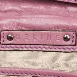 Celine Pink Leather Watch Me Flap Shoulder Bag