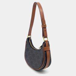 Celine Burnt PVC Mini Abba Shoulder Bag