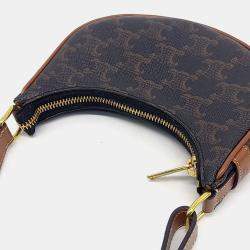 Celine Burnt PVC Mini Abba Shoulder Bag