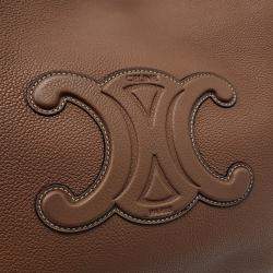 Celine Brown Leather Anais Cuir Triomphe Tote Bag