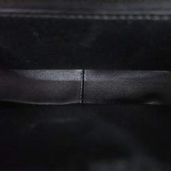 Celine Black Leather Triumph Tin Shoulder Bag
