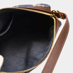 Pre Owned Celine Blue Denim Macadam Handbag