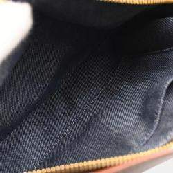 Pre Owned Celine Blue Denim Macadam Handbag