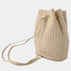 Celine Cbag Charm Backpack Beige Leather Size Small