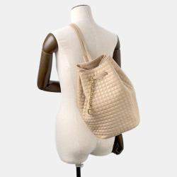Celine Cbag Charm Backpack Beige Leather Size Small