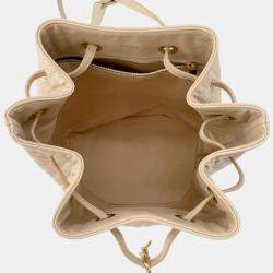 Celine Cbag Charm Backpack Beige Leather Size Small