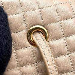 Celine Cbag Charm Backpack Beige Leather Size Small