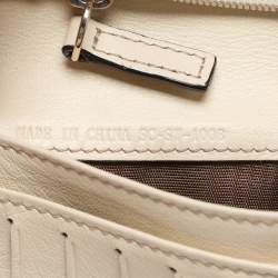 Celine Brown/Cream Macadam Canvas Triomphe Vintage French Wallet