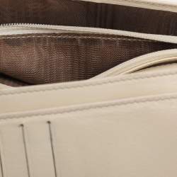 Celine Brown/Cream Macadam Canvas Triomphe Vintage French Wallet