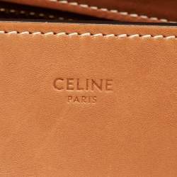 Celine Brown Leather Mini Luggage Tote