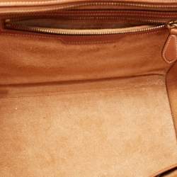Celine Brown Leather Mini Luggage Tote