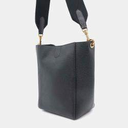 Celine Sangle Bucket Black189303 Leather Size Small
