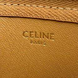 Celine Brown Suede Shearling Medium Louise Bag 