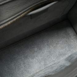 Celine Grey Leather Nano Luggage Tote