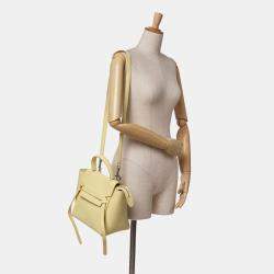Celine Yellow Micro Grained Calfskin Belt Bag