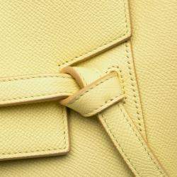 Celine Yellow Micro Grained Calfskin Belt Bag