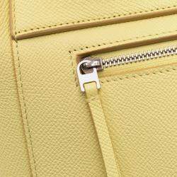 Celine Yellow Micro Grained Calfskin Belt Bag