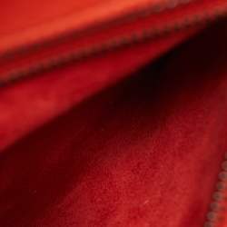 Celine Orange Leather Micro Luggage Tote