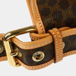 Celine Brown Macadam Shoulder Bag
