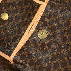 Celine Brown Macadam Shoulder Bag