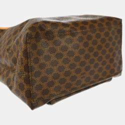 Celine Brown Macadam Shoulder Bag