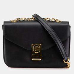 Celine Black Medium Leather C Bag