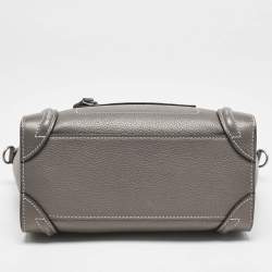 Celine Beige Leather Nano Luggage Tote