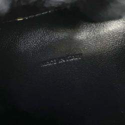 Celine Black Calf Leather Triomphe Tilley Medium Shoulder Bag 