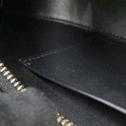 Celine Black Calf Leather Triomphe Tilley Medium Shoulder Bag 