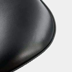 Celine Black Calf Leather Triomphe Tilley Medium Shoulder Bag 