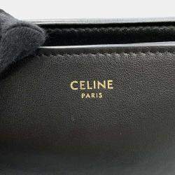 Celine Black Calf Leather Taboo Medium Shoulder Bag