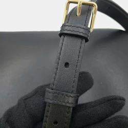 Celine Black Calf Leather Taboo Medium Shoulder Bag