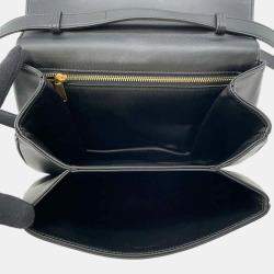 Celine Black Calf Leather Taboo Medium Shoulder Bag