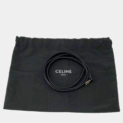 Celine Black Calf Leather Taboo Medium Shoulder Bag