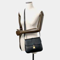 Celine Black Calf Leather Taboo Medium Shoulder Bag