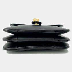 Celine Black Calf Leather Taboo Medium Shoulder Bag