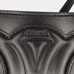Celine Black Smooth Calfskin Cuir Triomphe Shoulder Bag