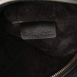 Celine Black Smooth Calfskin Cuir Triomphe Shoulder Bag