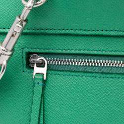 Celine Green Micro Grained Calfskin Belt Bag
