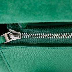 Celine Green Micro Grained Calfskin Belt Bag