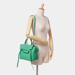 Celine Green Micro Grained Calfskin Belt Bag