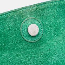 Celine Green Micro Grained Calfskin Belt Bag
