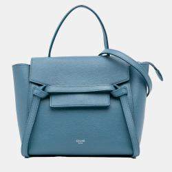 Celine Blue Nano Grained Calfskin Belt Bag