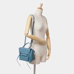 Celine Blue Nano Grained Calfskin Belt Bag